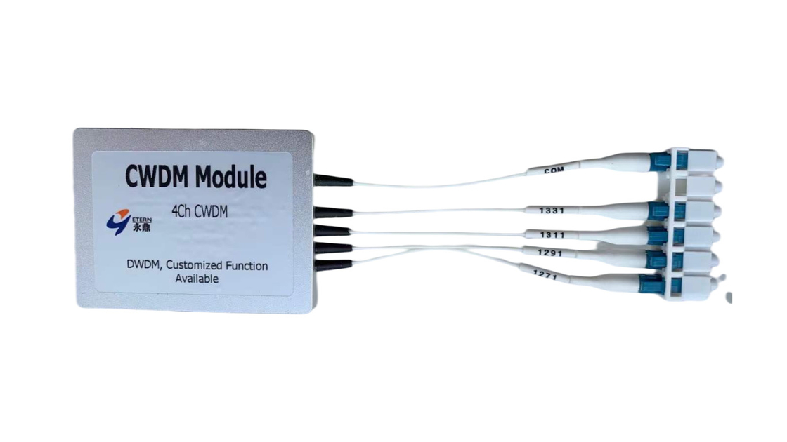Access Network CWDM Module Wide Passband 2/4 Channel Mux